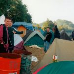 Friday....    Help drunk friends put tent up.    They flatten it 'play fighting'.   Repeat twice.   Give up.